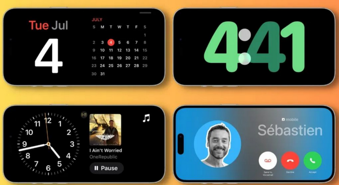 古塔苹果手机维修分享iOS17横屏充电待机显示有什么好处 