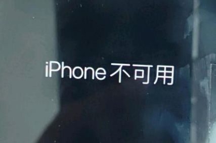 古塔苹果服务网点分享锁屏界面显示“iPhone 不可用”如何解决 