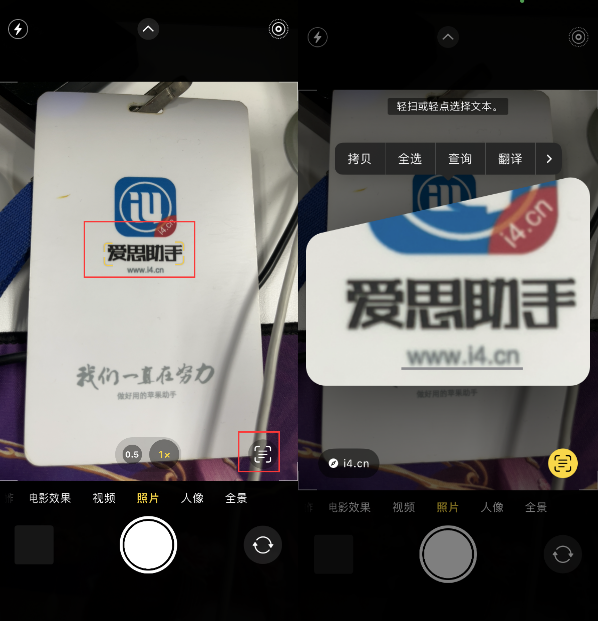 古塔苹果手机维修分享升级iOS 16后如何通过相机翻译文本 