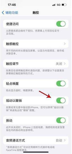 古塔苹果手机维修分享iPhone手机如何设置摇一摇删除文字 