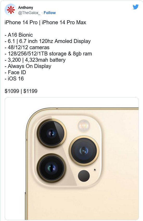 古塔苹果14维修分享iPhone 14全系涨价 