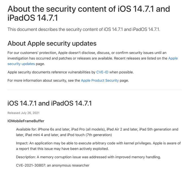 古塔苹果手机维修分享iOS 14.7.1 正式版更新内容及升级方法 